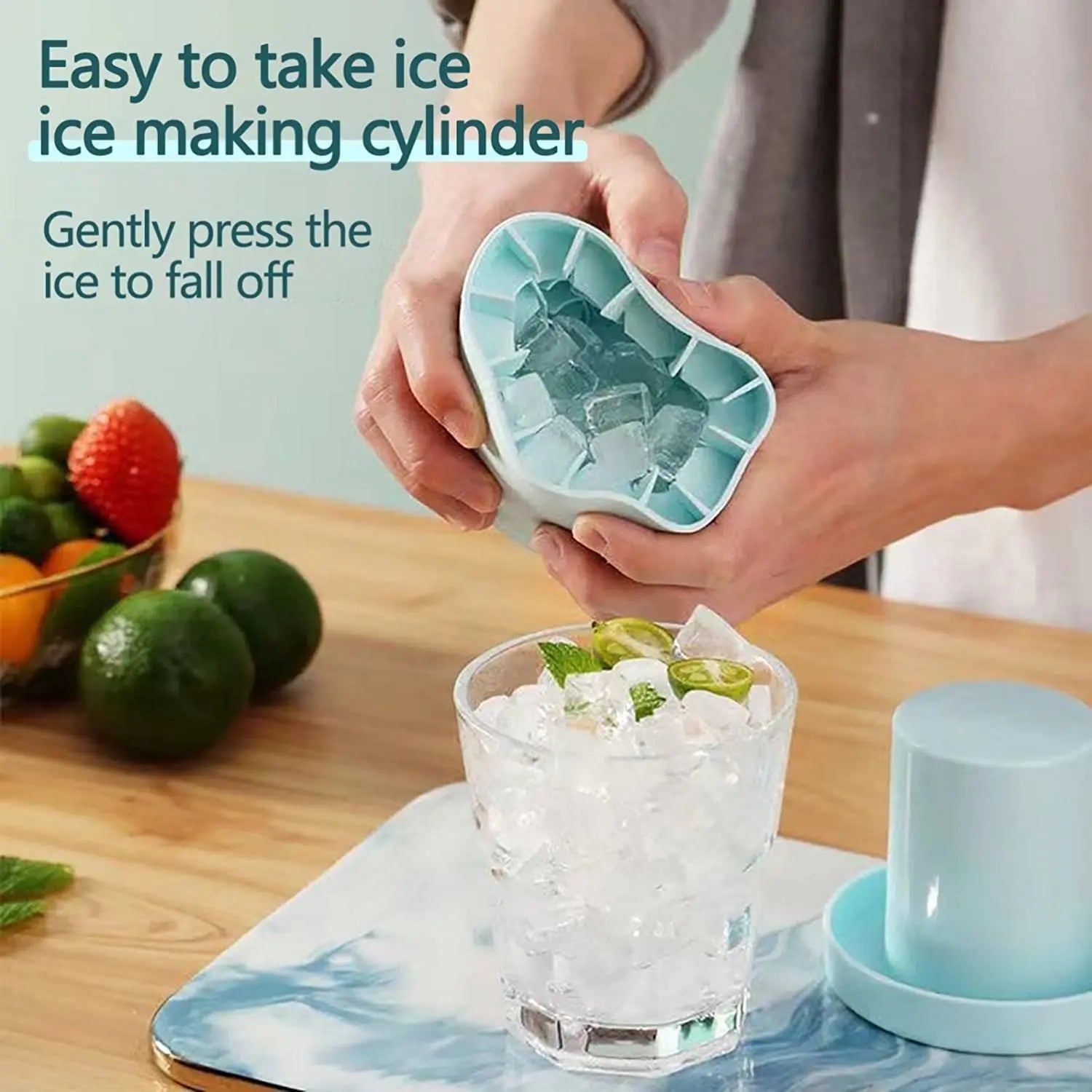 Round Silicone Ice Cube Maker
