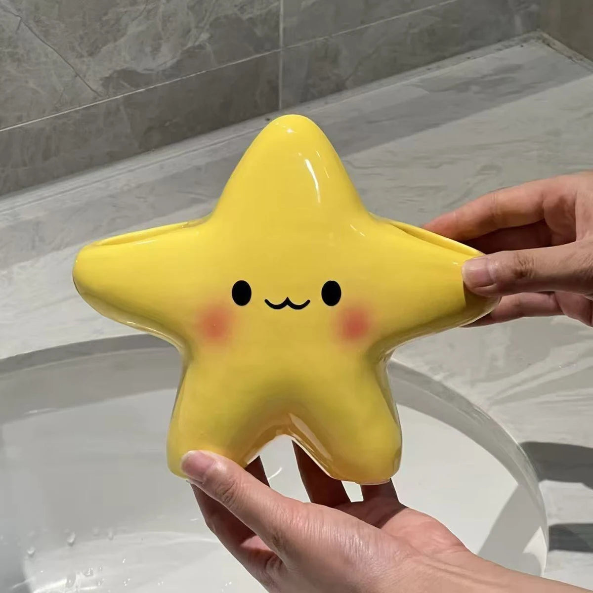 Cute StarSmile Toothbrush Holder Buddy Organizer