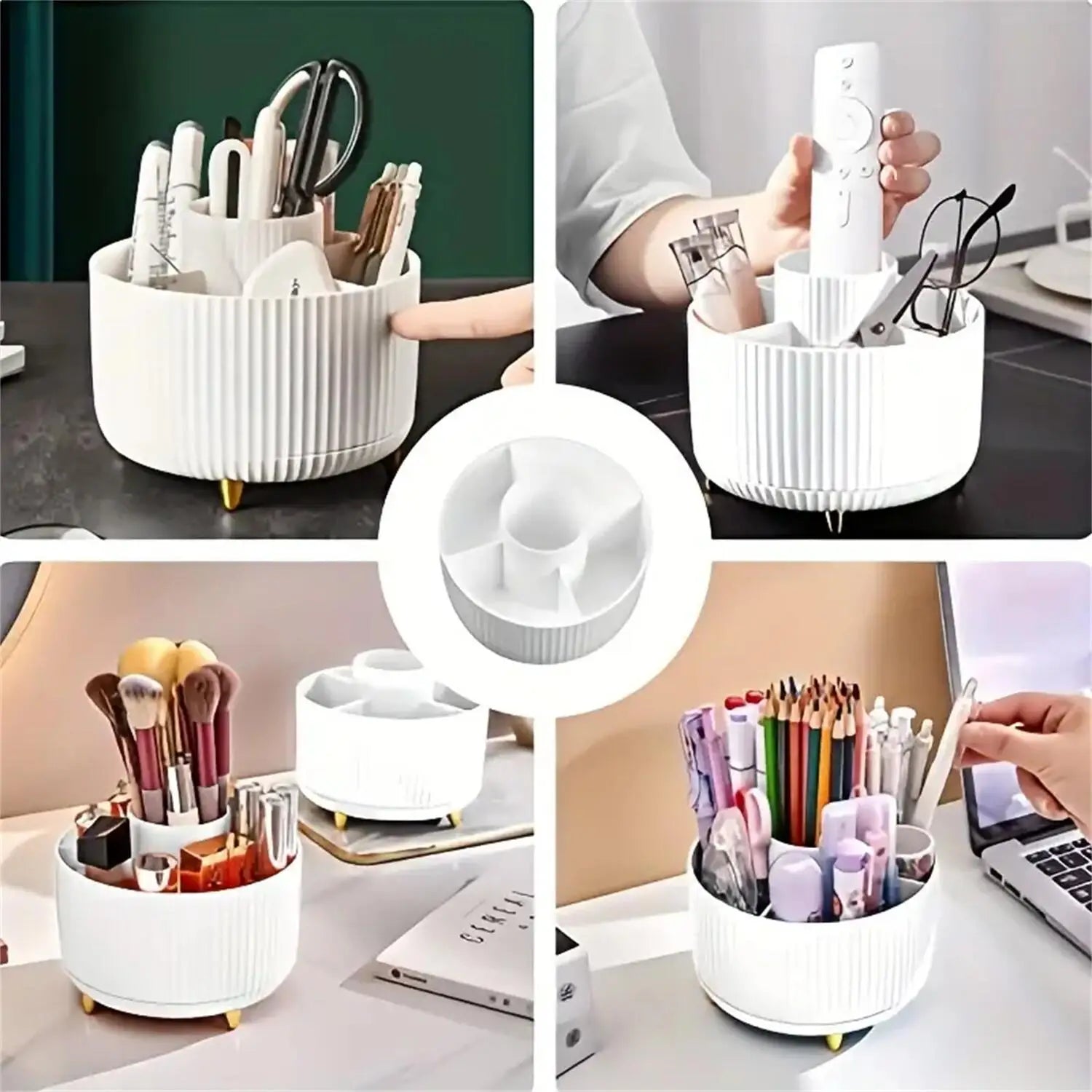 SpinClear Compact Makeup Organizer Stand