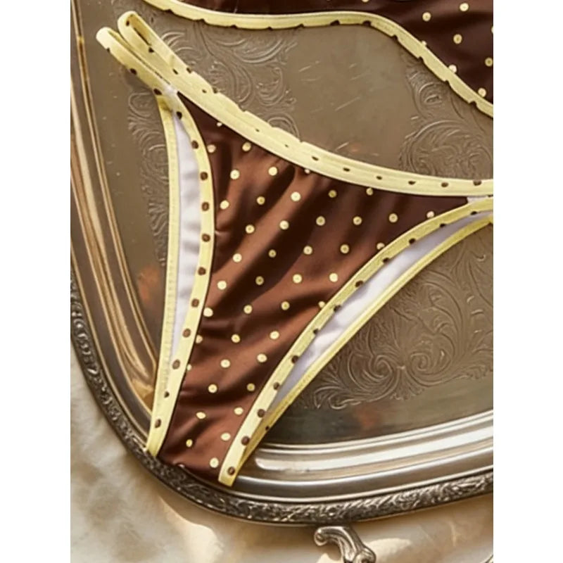 Vintage Polka Dot Bikini Set