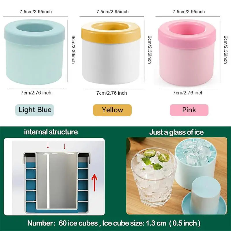 Round Silicone Ice Cube Maker